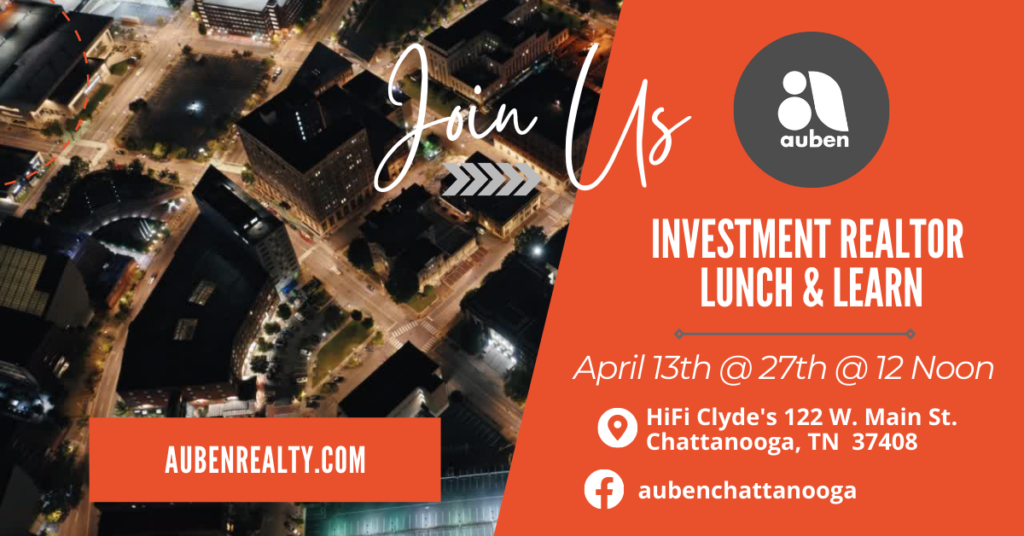 Free Auben Realty Lunch and Learn Investment Realtors