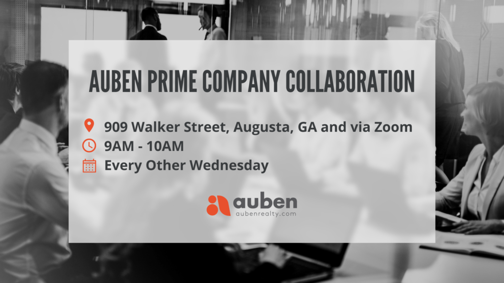 Join the Auben Prime Company Collaboration as we connect, expand our contacts, and learn from local business leaders!