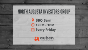 North Augusta Investors Lunch is an opportunity to exchange and receive investing advice over a casual meal!
