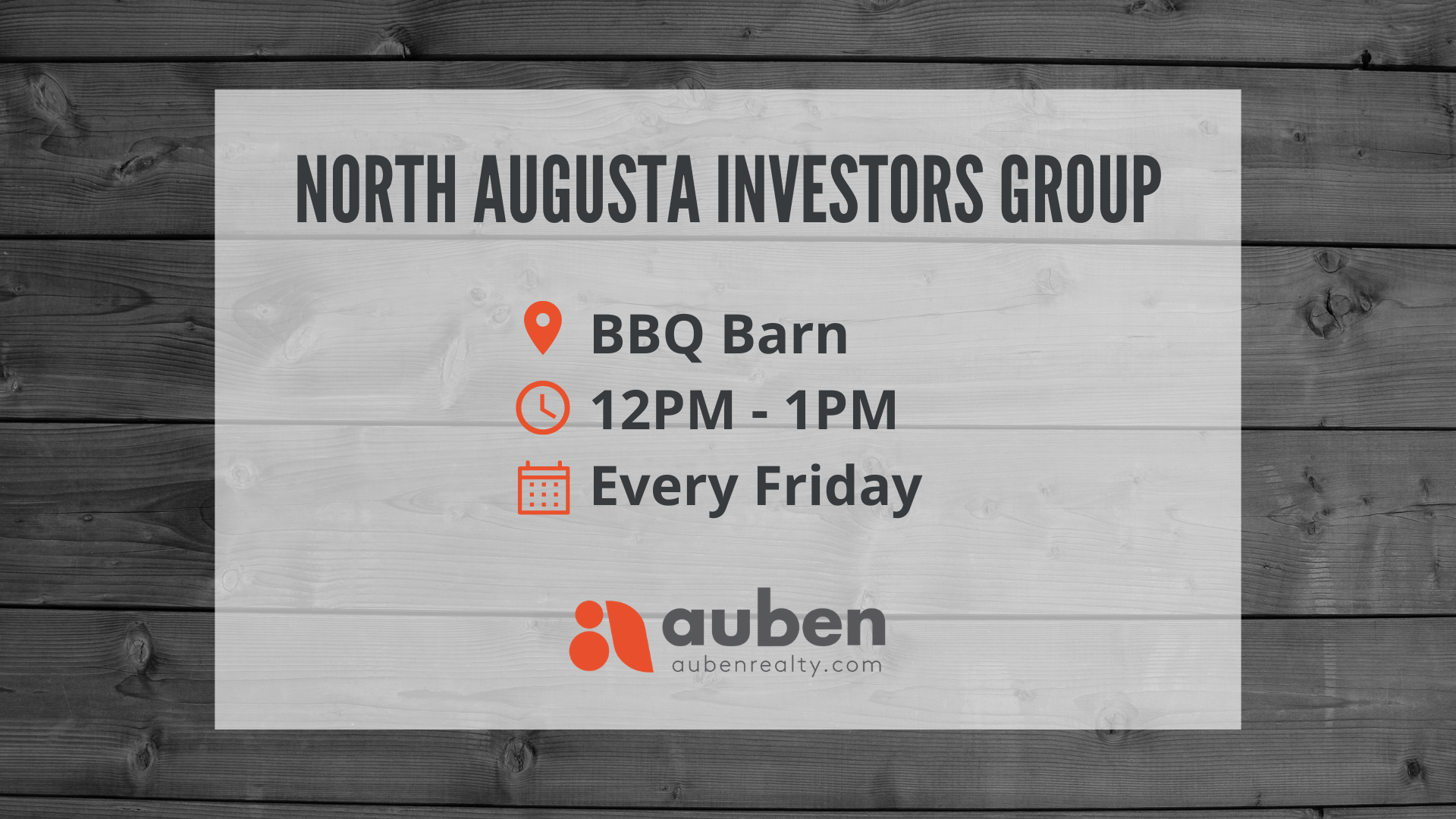 North Augusta Investors Lunch is an opportunity to exchange and receive investing advice over a casual meal!