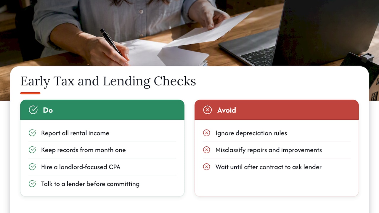 Taxes and lending basics to raise early — overview diagram