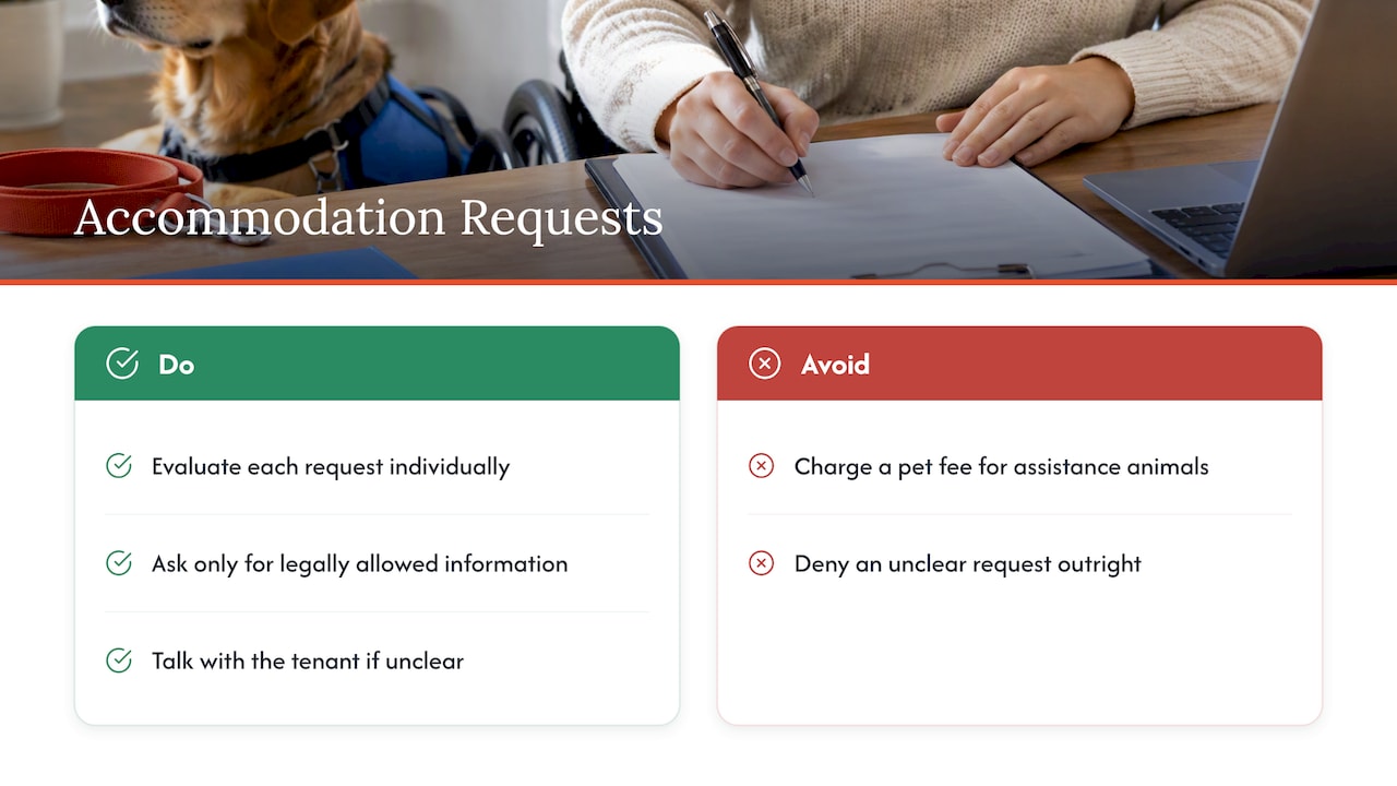 Disability: reasonable accommodations and modifications — overview diagram